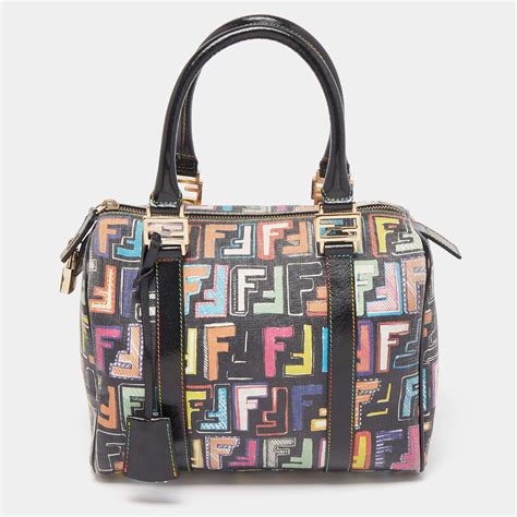 bauletto fendi multicolor con paillettes|baguette fendi da donna.